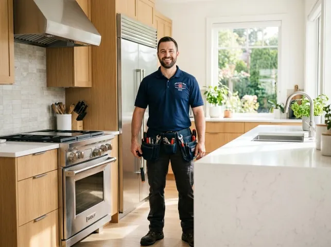 Appliance Repair Hero technician in a Annville, PA kitchen after an appliance repair